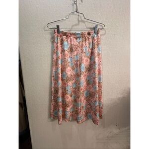 Vintage pull on polyester skirt